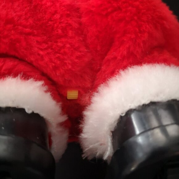 Vintage Battery Operated Musical Walking Santa w/ Bell Made in Taiwan - Picture 5 of 6